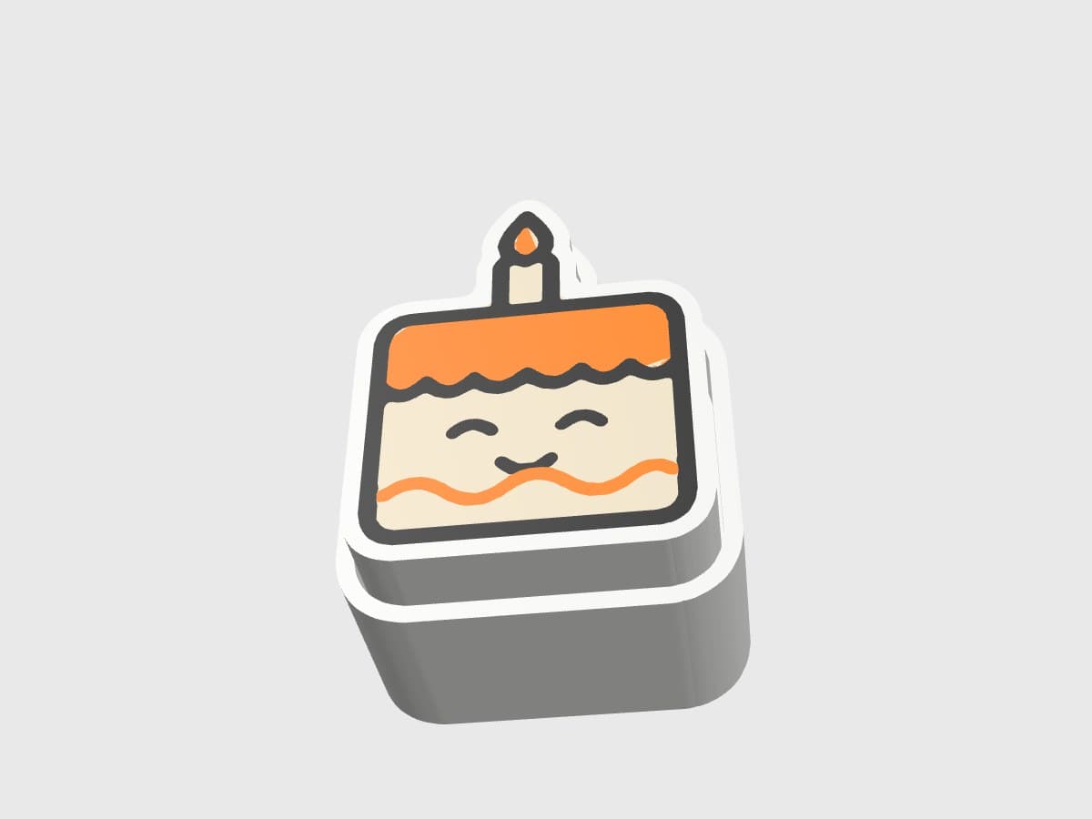 Contoh clicker karakter: Kue ulang tahun